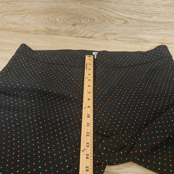 NEW Avenue Super Stretch Pull-On Capri Multicolor Polka Dots Plus Size 26 Black - Picture 5 of 8